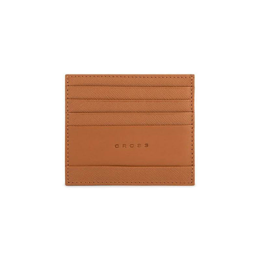 CROSS Saffiano Leather 6CC Card Holder - Mocha