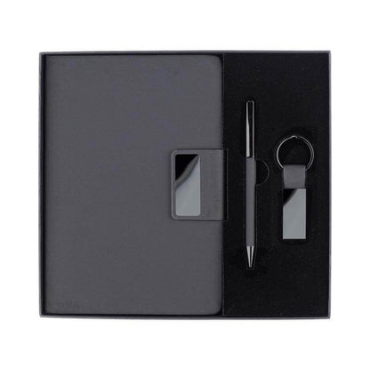 REGENT - Giftology Set of Notebook, Keychain and Pen - Black