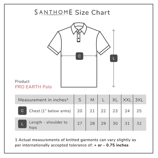 Santhome PRO EARTH (Mens) - The Fully Recycled Polo Shirt