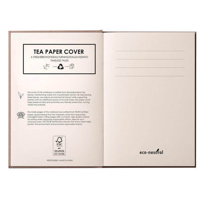 KEILA - eco-neutral TEA Cover A5 Notebook