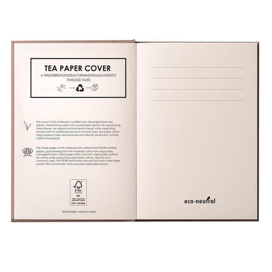 KEILA - eco-neutral TEA Cover A5 Notebook