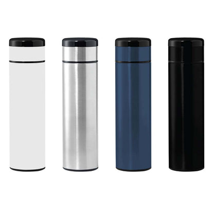 KOVEL - Giftology Double Walled Insulated Flask with Temperature Lid - Blue