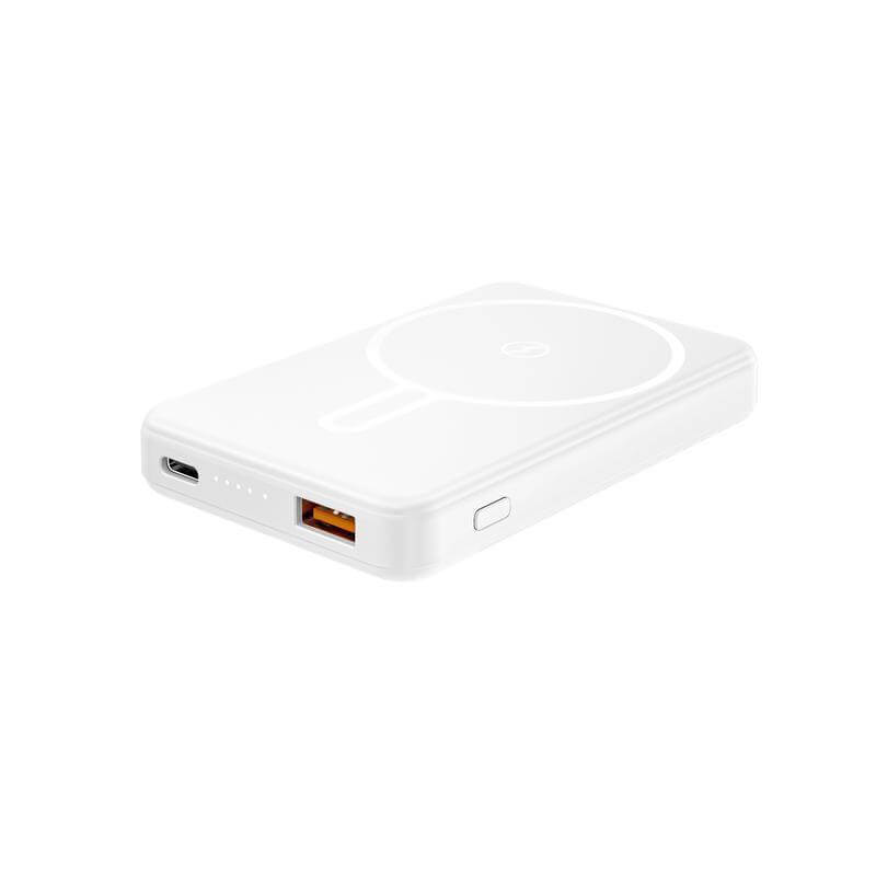 TARRENZ - Giftology 5000 mAh Magnetic Wireless Powerbank - White