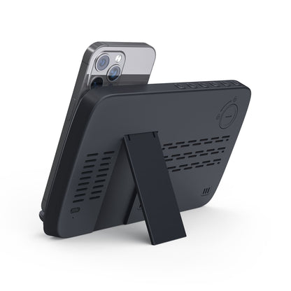 RISE - Giftology Digital Alarm Clock & Wireless Charger - Black