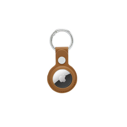 LEEVI - Santhome® PU Keychain with Santhome Tag pocket - Tan