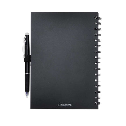 Santhome® Eternity - The Reusable Notebook & Pen Set - Black