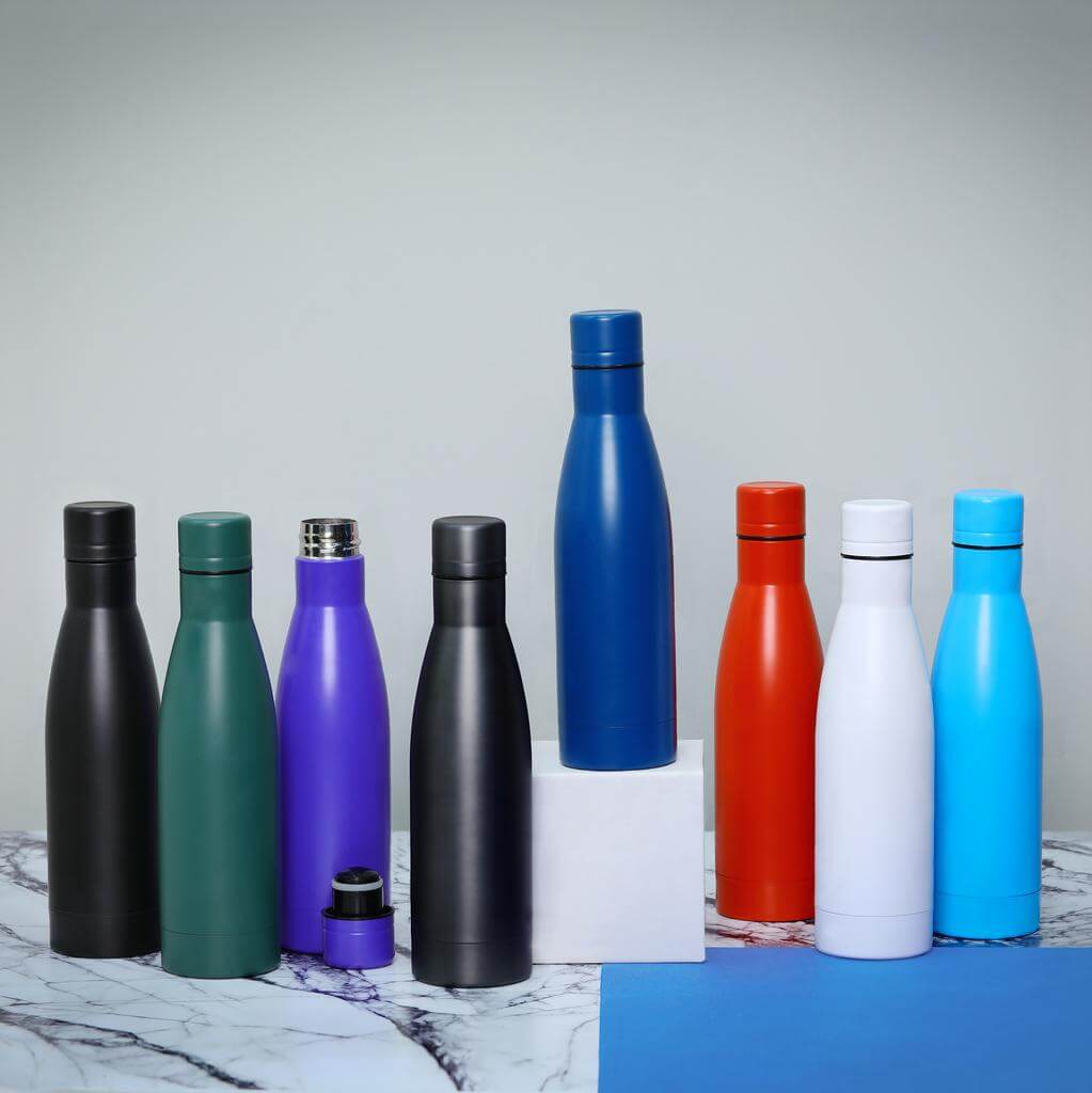 NIESKY - Copper Vacuum Insulated Double Wall Water Bottle - Titanium
