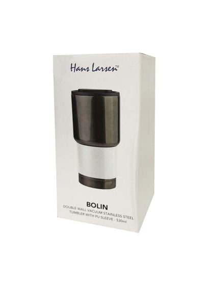 BOLIN - Hans Larsen Insulated Tumbler with Grip Sleeve 530ml - White
