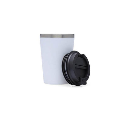 MOSS - Giftology Steel/PP Double Wall Tumbler - 350ml - White