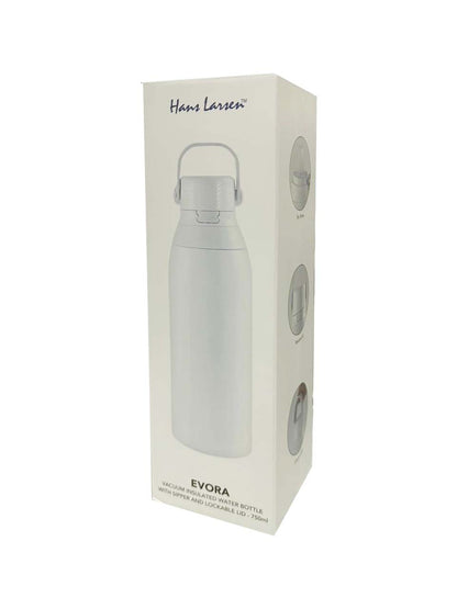 EVORA - Hans Larsen Double Wall Stainless Steel Vacuum Bottle - 750ml - White