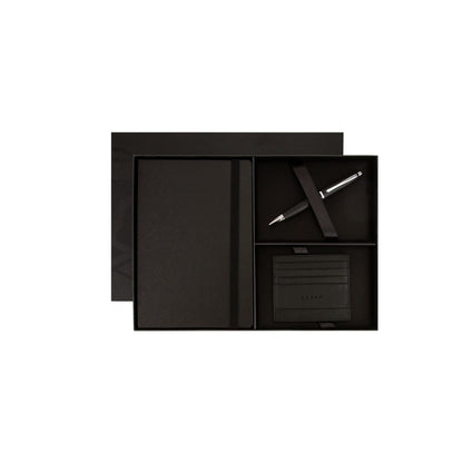 Cross Calais™ Ballpoint Pen with Notebook and Cardholder Gift Set - Black