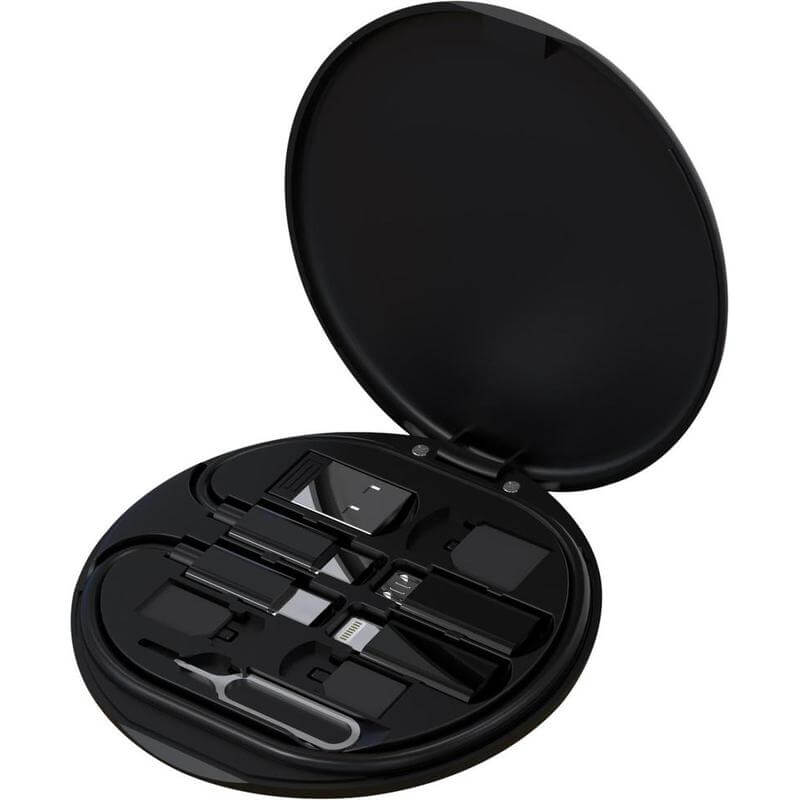 OSLO Mag - @memorii Recycled 15W Magnetic Wireless Charger Multicable Set - Black