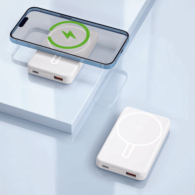 TOVUZ - Giftology 10,000 mAh Magnetic Wireless Powerbank in Gift Box- White