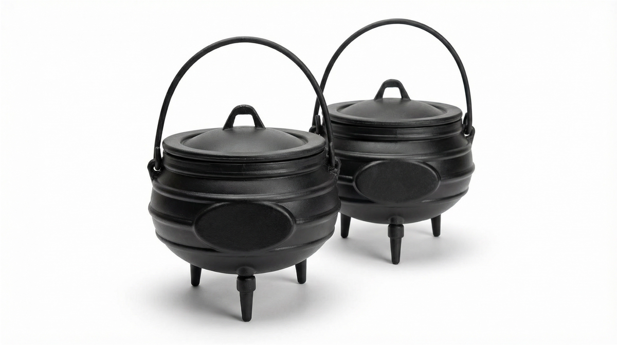 Set of two Plastic 9cm Potjie Pots – TerraVana