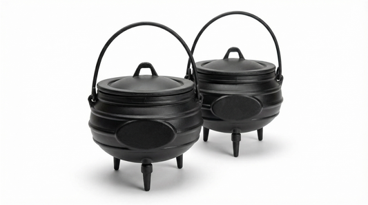 Set of two Plastic 9cm Potjie Pots
